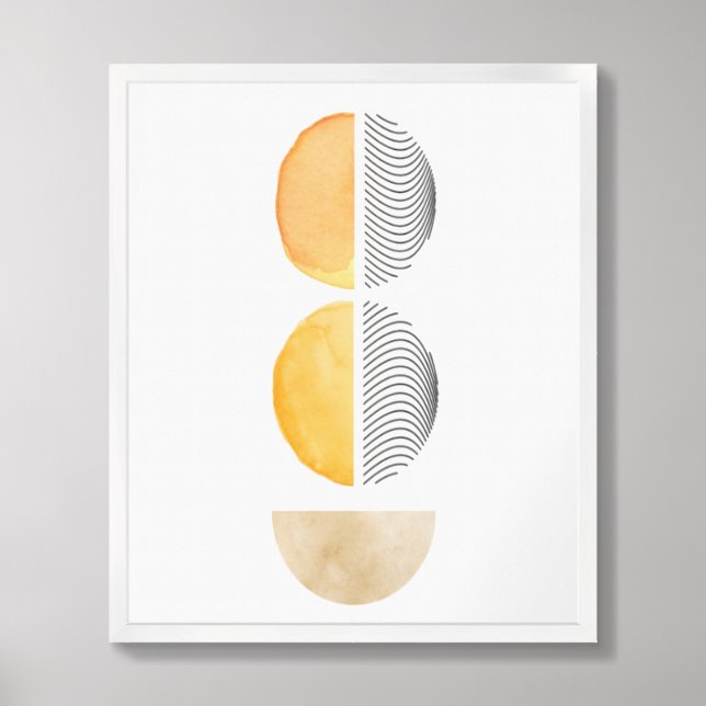 Golden Harmony Poster (Framed Front)