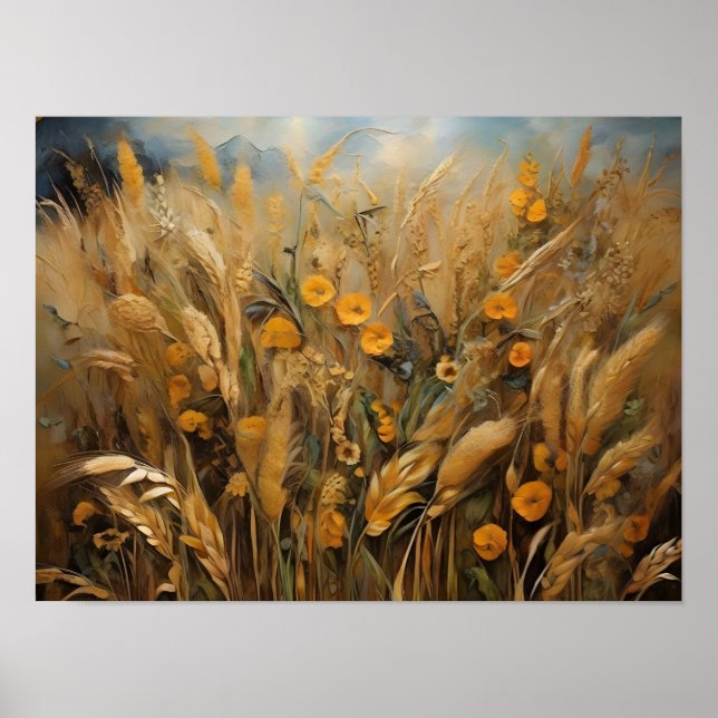 Golden Harvest: A Symphony of Nature Poster (Front)