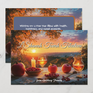 Golden Harvest Blessings card