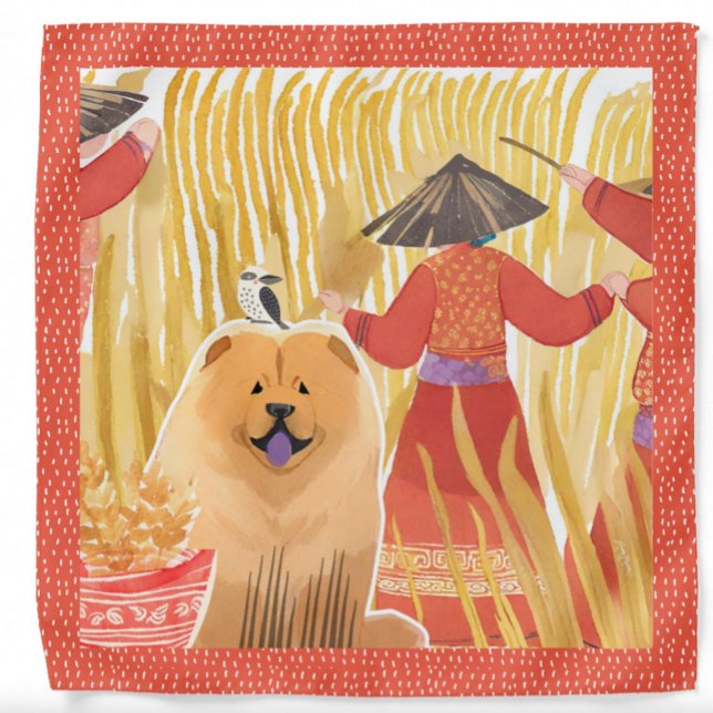 GOLDEN HARVEST Chow Furoshiki cloth bandana (Creator Uploaded)