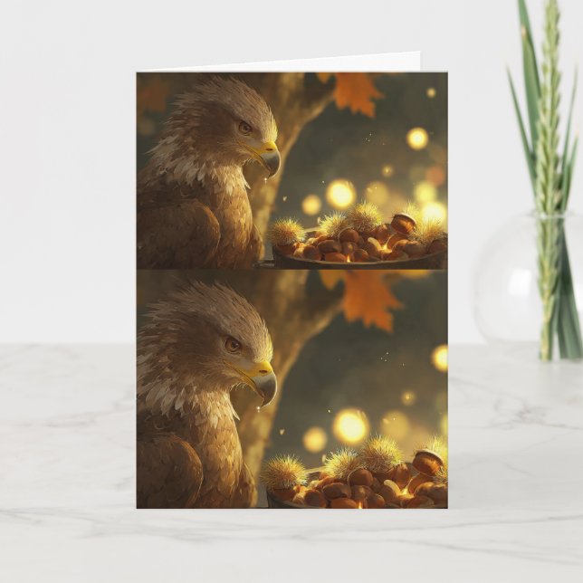 Golden Harvest Greetings Card (Front)