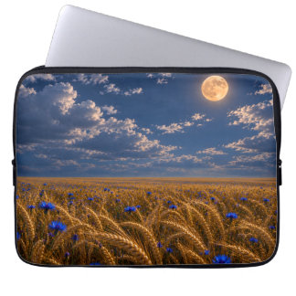 Golden Harvest Moon Laptop Sleeve