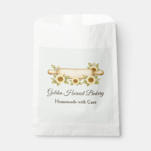 Golden Harvest Rustic Farmhouse Bakery Favor Bag