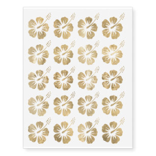 Golden Hawaii Destination Temporary Tattoos