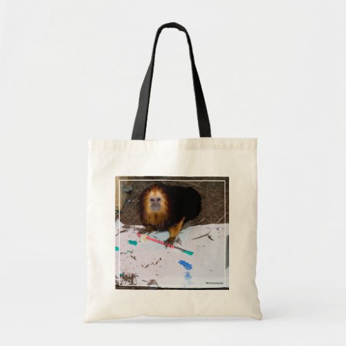 Golden_Headed Lion Tamarin Painting Tote Bag