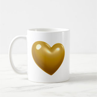 Golden Heart Coffee Mug