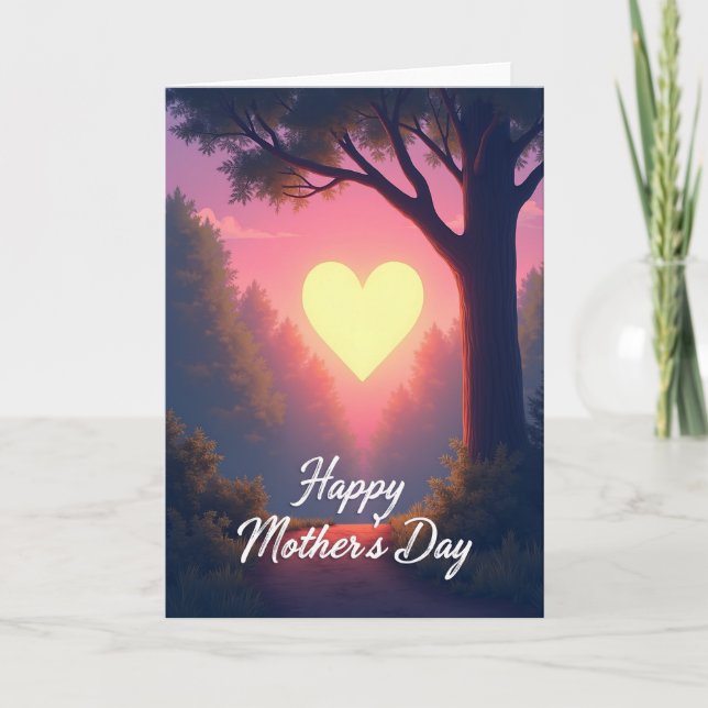 Golden Heart Forest Scene Card (Front)