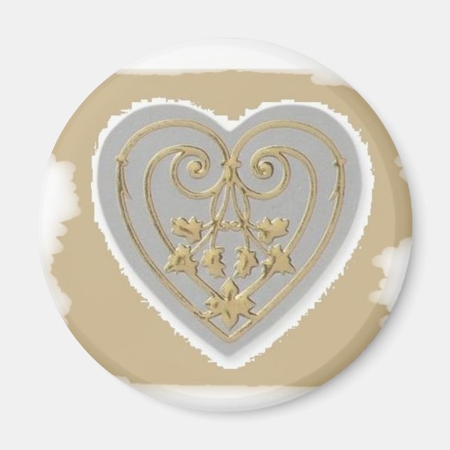 GOLDEN HEART HERE 2008 MAGNET (Front)