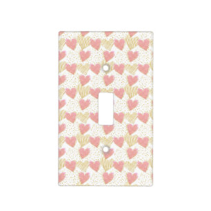 Golden Heart Light Switch Cover
