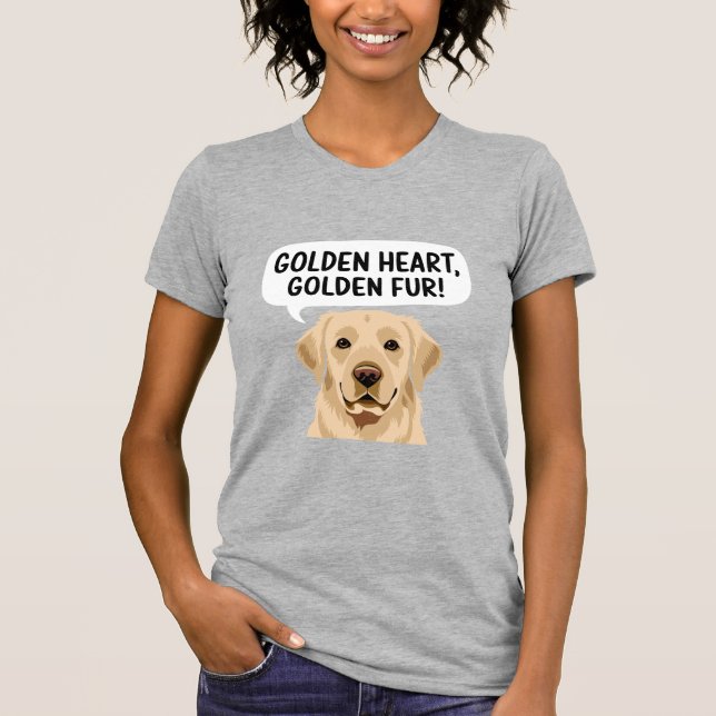 Golden Heart Retriever T-Shirt (Front)