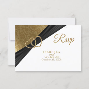 Golden Heart  - RSVP Card