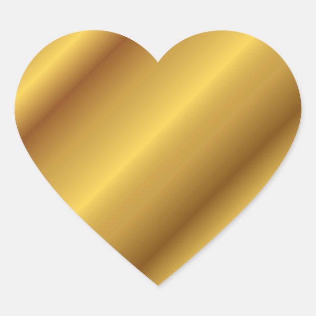 Golden Heart Sticker (Front)