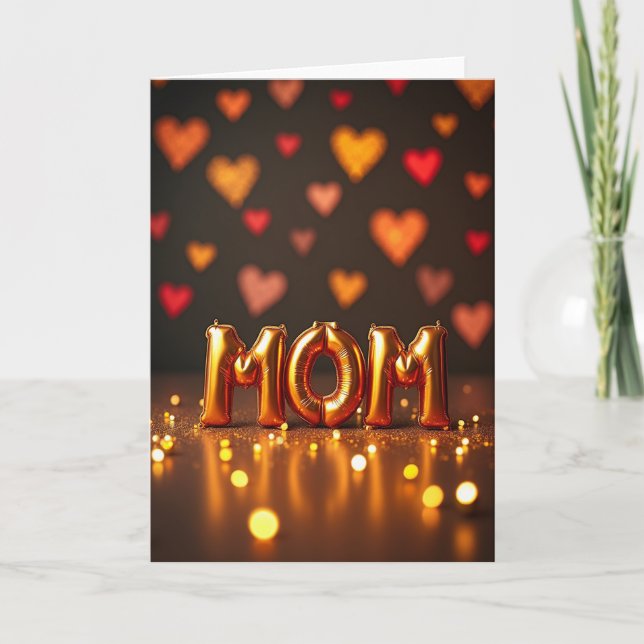 Golden Hearts Celebration Card (Front)