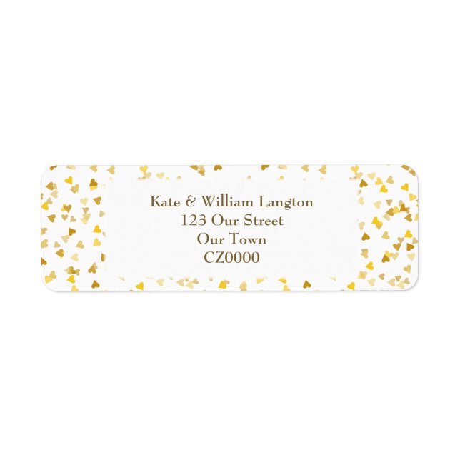 Golden Hearts Label (Front)