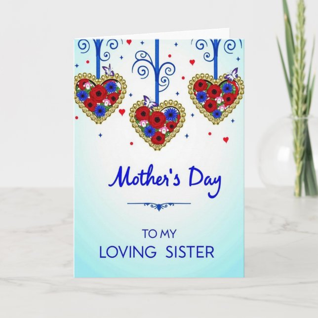 Golden Hearts Mothers Card (Front)