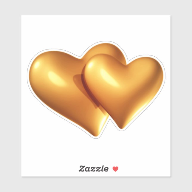 Golden Hearts Sticker (Sheet)