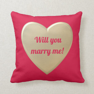 golden hearts throw pillow