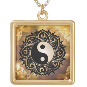 Golden Heavenly Yin Yang Necklace
