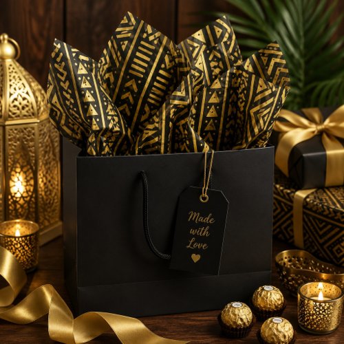 Golden Heritage Tribal  Tissue Paper