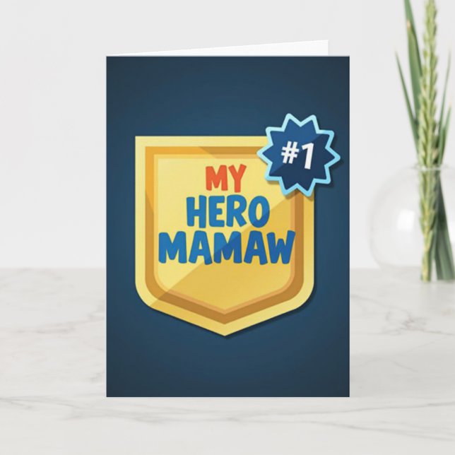 Golden Hero Mamaw Card (Front)