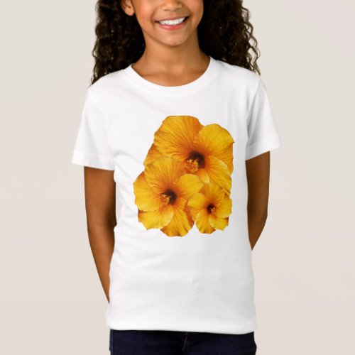 Golden Hibiscus Flowers Bouquet T_Shirt
