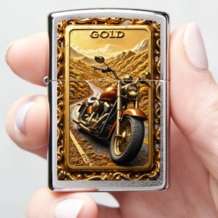 Golden Highway Cruiser Silver Bullion Zippo Lighter