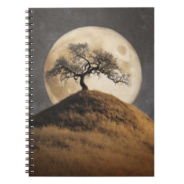 Golden Hill Moonlit Tree Notebook (Front)