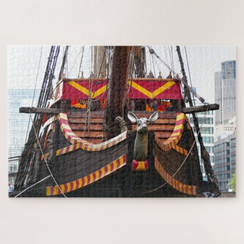 Golden Hind ship replica London England Jigsaw Puzzle