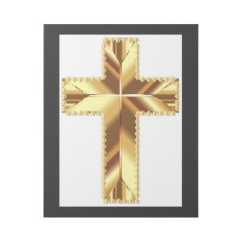Golden Holy Cross Gallery Wrap by Awesoma at Zazzle