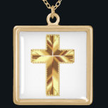GOLDEN HOLY CROSS GOLD PLATED NECKLACE<br><div class="desc">GOLDEN HOLY CROSS</div>