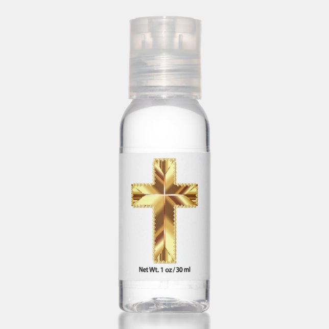 GOLDEN HOLY CROSS HAND SANITIZER (Front)