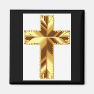 GOLDEN HOLY CROSS MAGNET