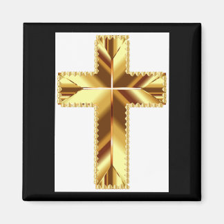 GOLDEN HOLY CROSS MAGNET