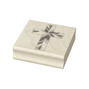 GOLDEN HOLY CROSS RUBBER STAMP