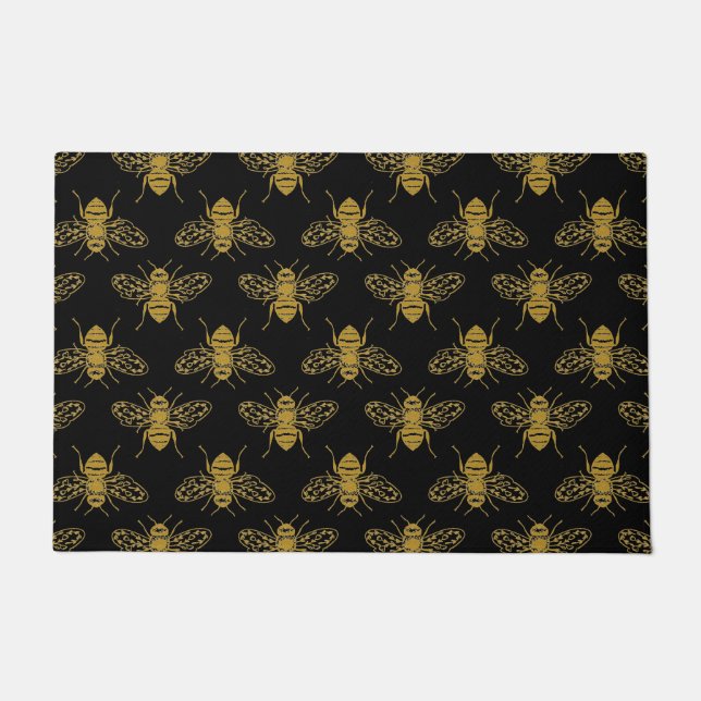 Golden Honey Bees Doormat (Front)