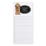 Golden Honey Cockapoo Shopping List Magnetic Notepad