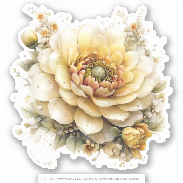 Golden Honey Fairy World – 04 Carrying Flowers Sti Sticker (Front)