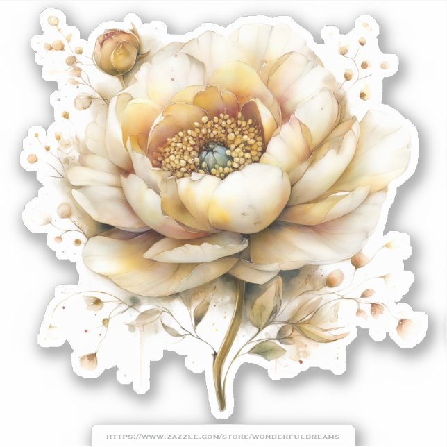 Golden Honey Fairy World – 04 Carrying Flowers Sti Sticker (Front)