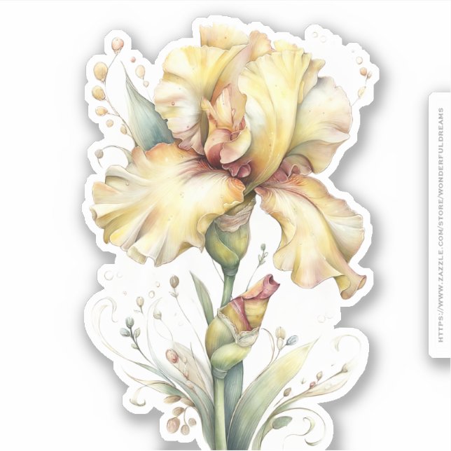 Golden Honey Fairy World – 04 Carrying Flowers Sticker (Front)