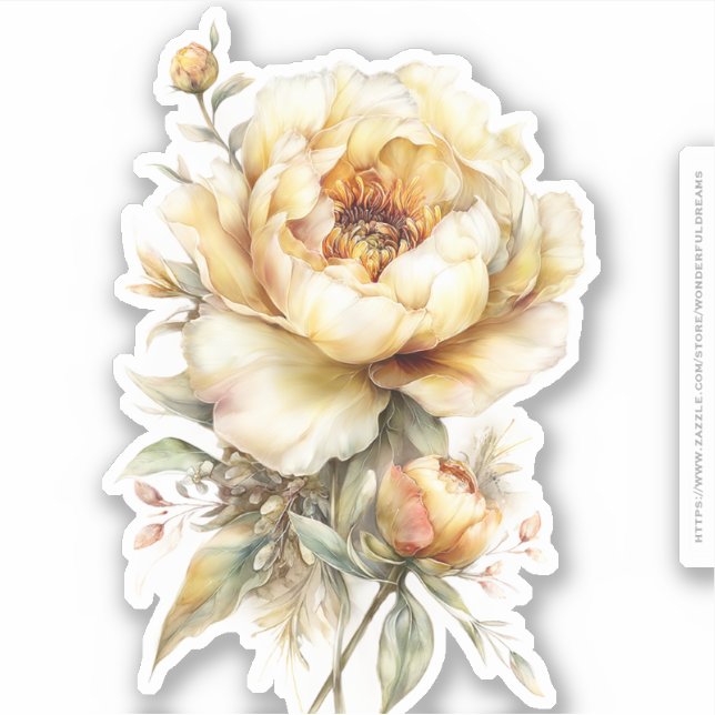Golden Honey Fairy World – 04 Carrying Flowers Sticker (Front)