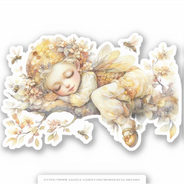 Golden Honey Fairy World - 2a The sleeping fairies Sticker (Front)