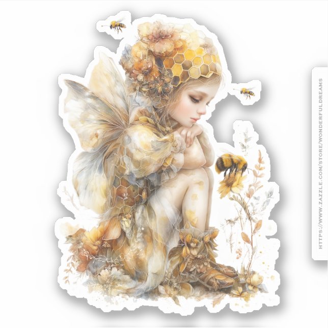 Golden Honey Fairy World – 2b The Awakening Sticker (Front)
