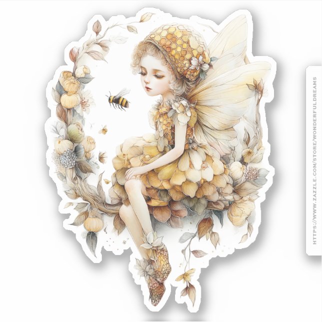 Golden Honey Fairy World – 2b The Awakening Sticker (Front)