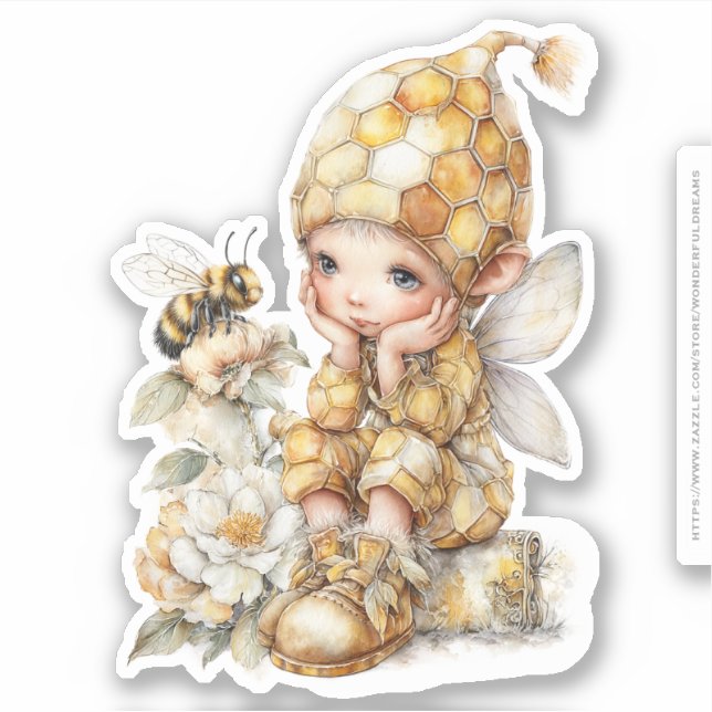 Golden Honey Fairy World – 2b The Awakening Sticker (Front)