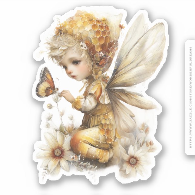 Golden Honey Fairy World – 2b The Awakening Sticker (Front)