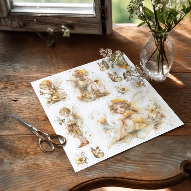 Golden Honey Fairy World – 2b The Awakening Sticker (Sticker on the table ready to be used

)