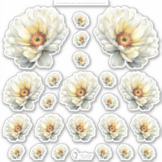 Golden Honey Fairy World – 4a -  Flowers Sheet  Sticker