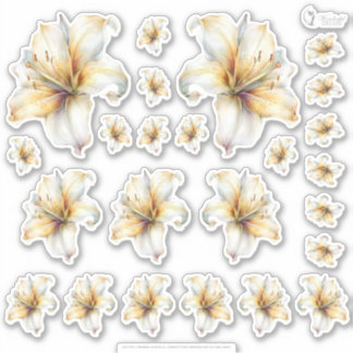 Golden Honey Fairy World – 4a -  Flowers Sheet  Sticker