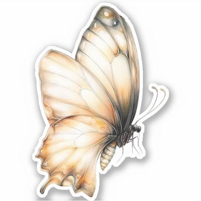 Golden Honey Fairy World – Butterflies Sticker (Front)