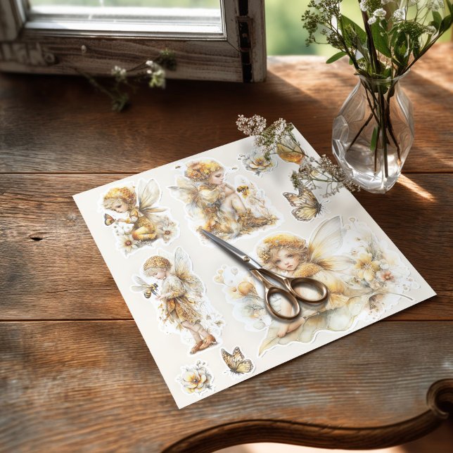Golden Honey Fairy World – The Awakening Sticker (Sticker on the table with the scissors)